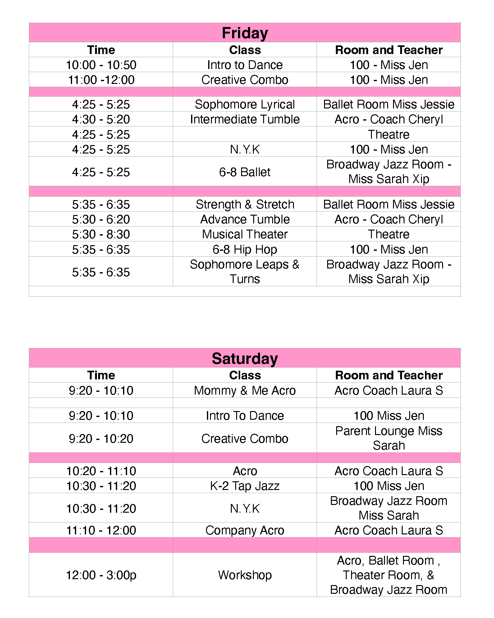 Divine Rhythms Dance 2026 Schedule Friday